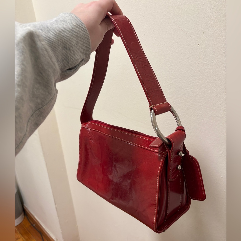 Vintage Red Leather Purse